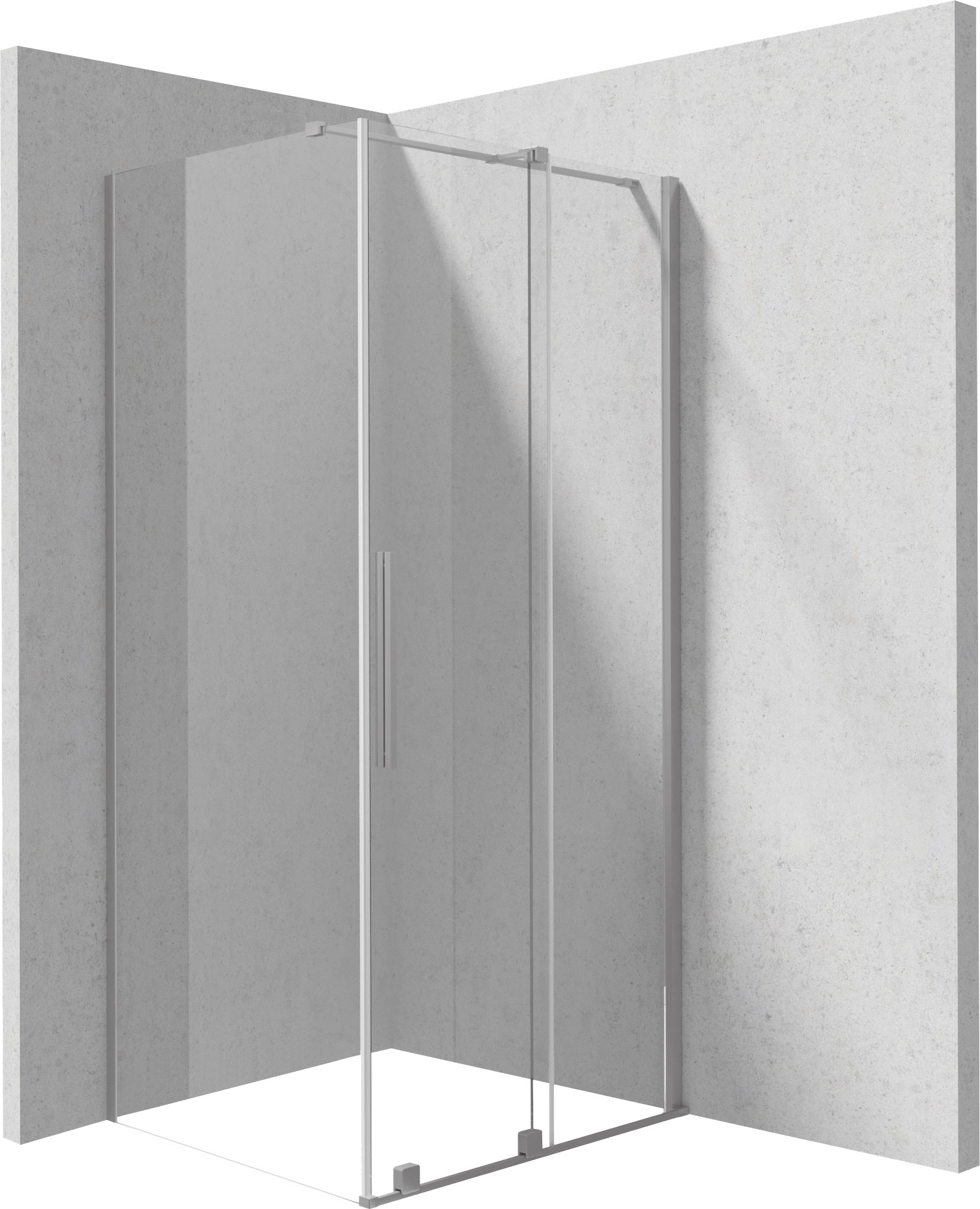 Darmowa Dostawa - Kabina prysznicowa 120x90 cm prostokątna szczotkowany/szkło przezroczyste Deante Prizma KPNFP12S09