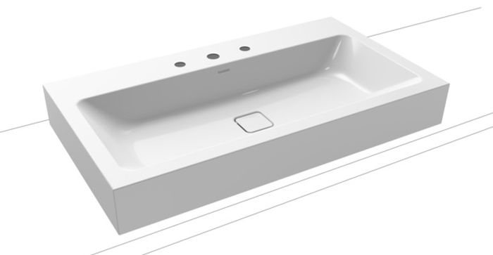 Darmowa Dostawa - Umywalka 90x50 cm prostokątna nablatowa biała Kaldewei Cono 902206033001