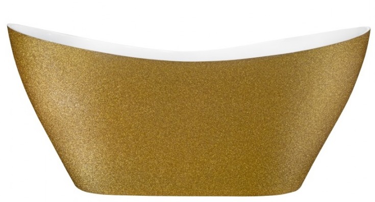 Darmowa Dostawa - Wanna wolnostojąca 158x70.5 cm owalna dwukolorowa Besco Viya #WMD160VZ