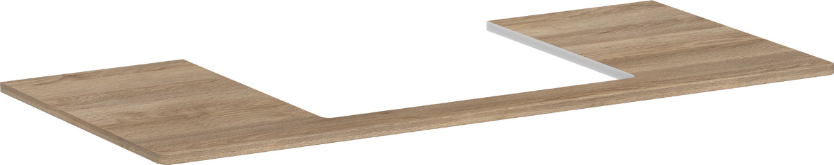 Darmowa Dostawa - Blat naszafkowy 118x55 cm dąb Hansgrohe Xelu Q 54111230