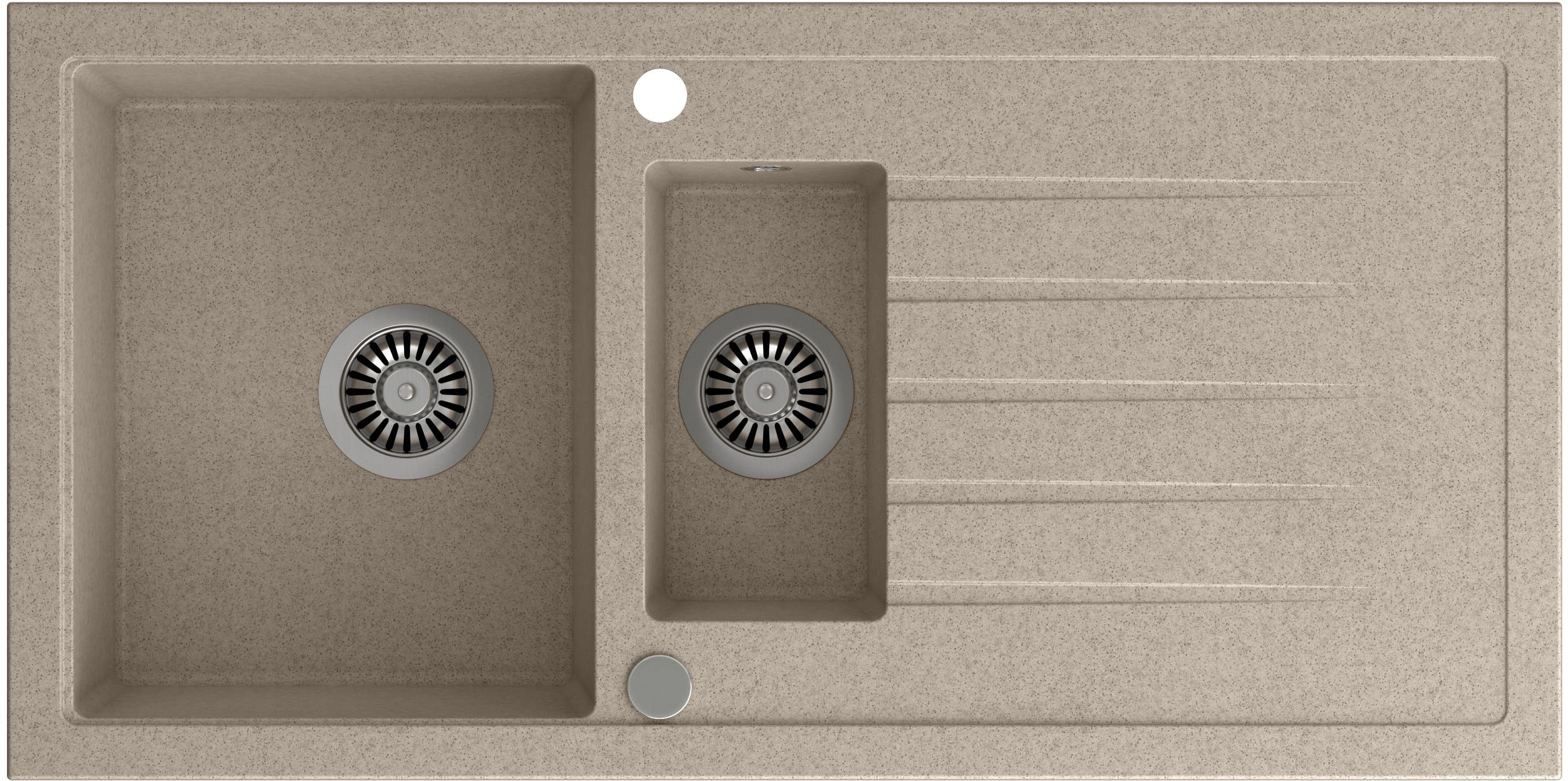 Darmowa Dostawa - Zlewozmywak GraniteQ 100x50 cm beżowy Quadron Bruce HCQB9950BEZK