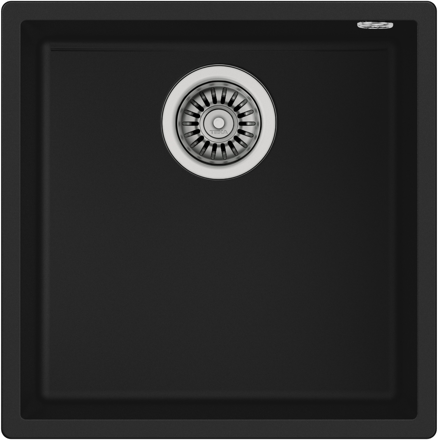 Darmowa Dostawa - Zlewozmywak Tegranit 44x44 cm czarny Teka Square 115230025