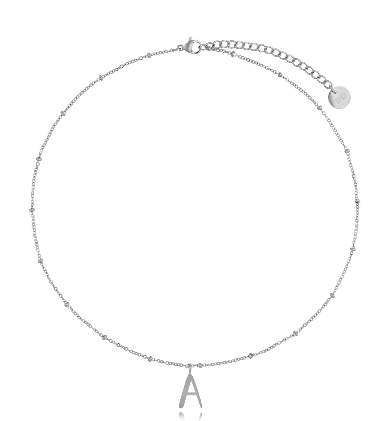 Naszyjnik srebrny z literką A Iniziale NSA0433