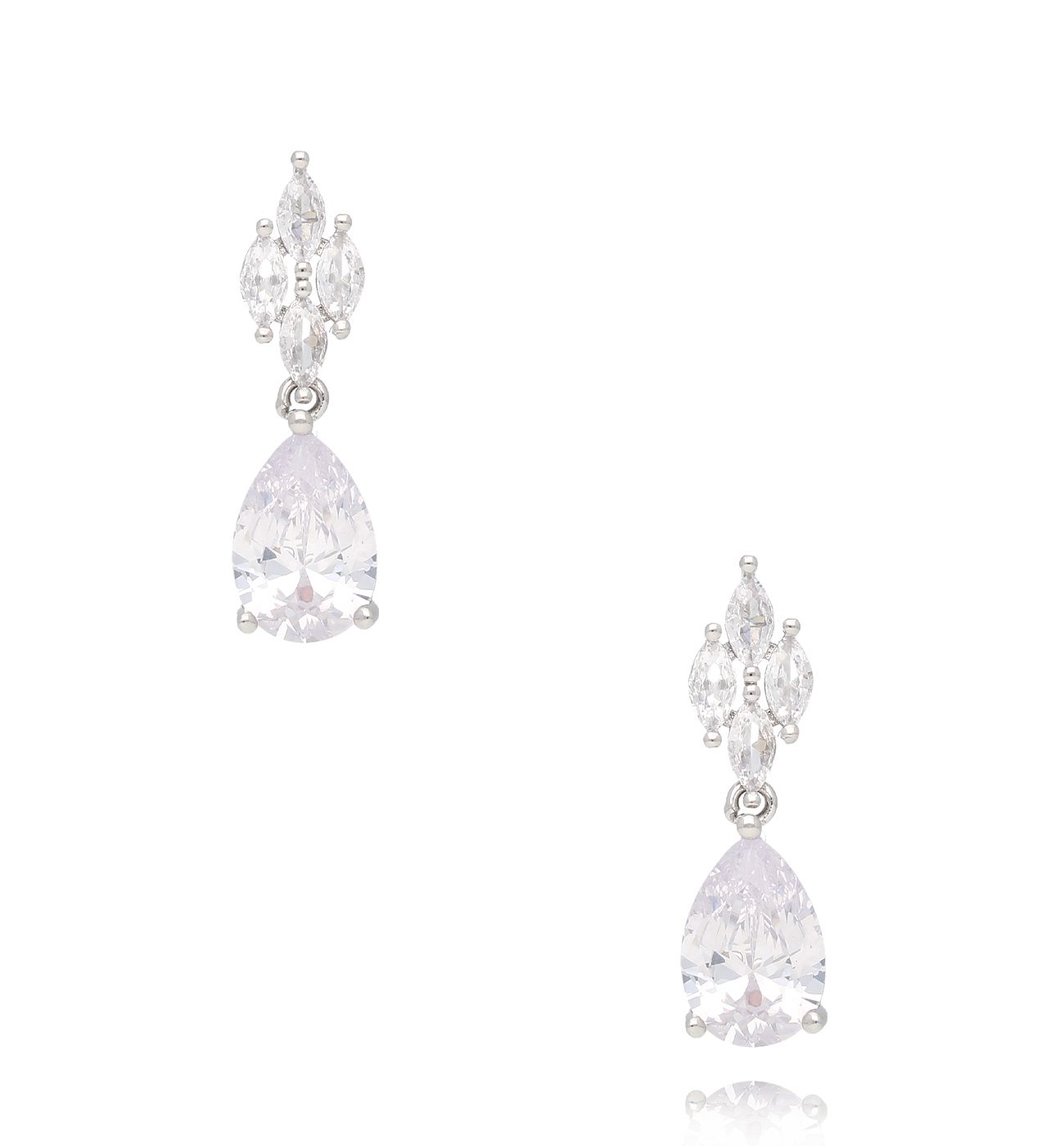 Kolczyki srebrne z kryształkami Allen - By Dziubeka