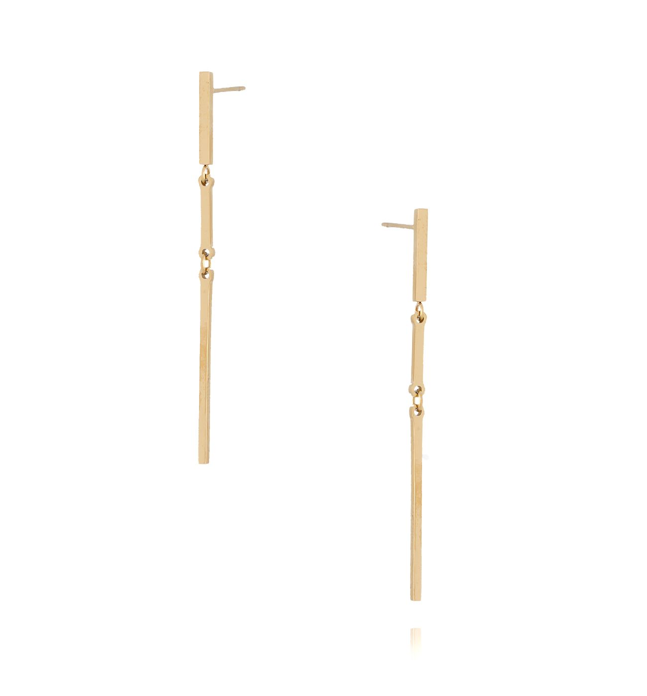 Kolczyki złote patyczki ze stali szlachetnej KSA0080