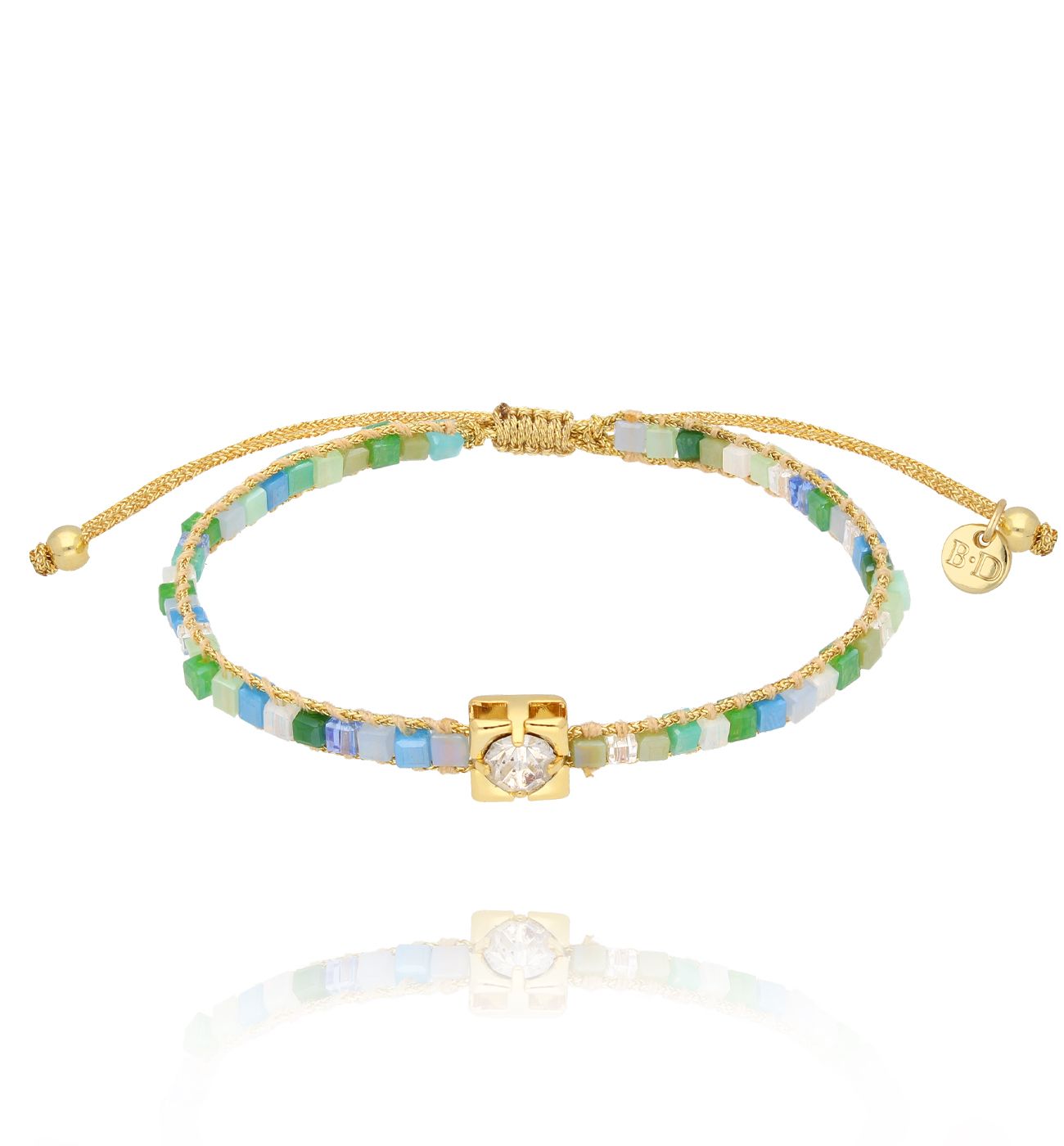 Bransoletka zielona Superfine - By Dziubeka