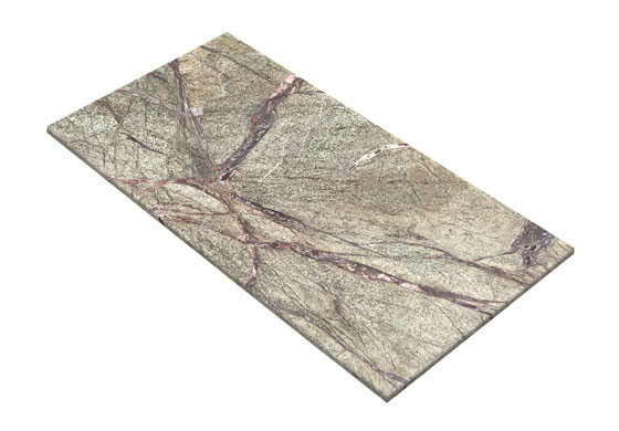 Płytki marmurowe Rainforest Green 61x30,5x1 cm szczotkowane