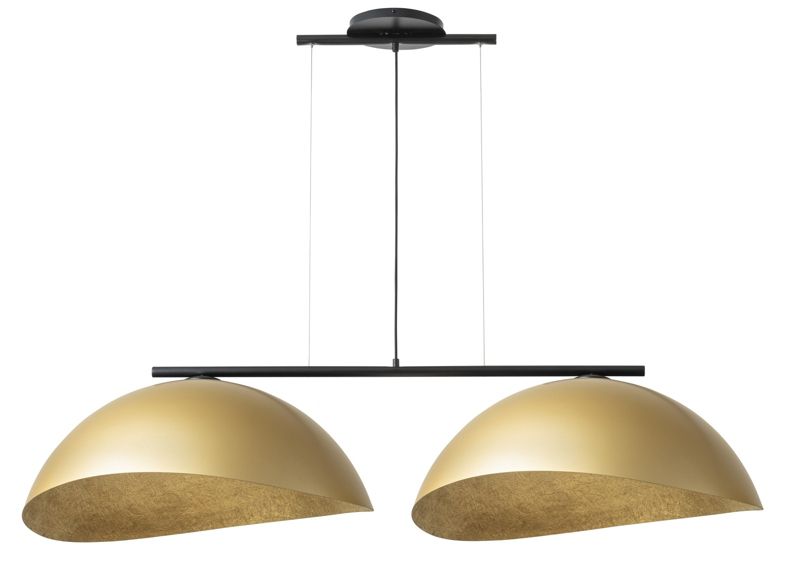 Lampa wisząca Sigma Lighting Solar 3172 czarno-złota dekoracyjna 2xE27 x 1 szt.