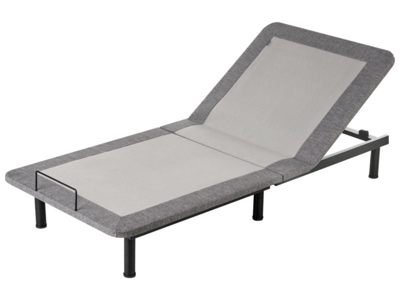 Elektryczny stelaż do łóżka Brunoy 90 x 200 cm Szary 1 szt.