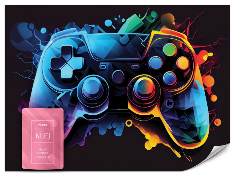 Fototapeta Muralo Kolorowy Kontroler do Gry 500x350 cm 1szt