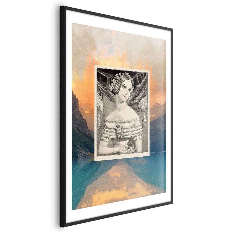 Plakat Artgeist Retro portret 60x90 cm z ramą czarną 1 szt