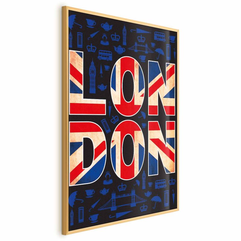 Plakat Artgeist Miasto kultury 21x30 cm z ramą złotą 1 szt