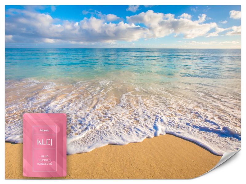 Fototapeta Muralo Plaża Morze Fale 350x256 cm 1szt.