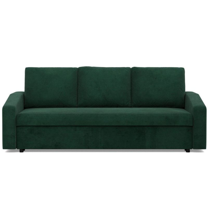 Kanapa TYLETEGOTU rozkłdana BLOM sztruks butelkowa zieleń 1 szt