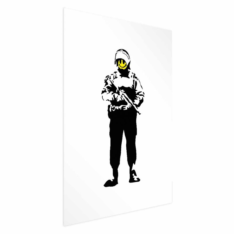 Plakat Artgeist Uśmiechnięty policjant 29,7x42 cm bez ramy z marginesem 1 szt