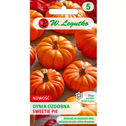 1 szt, Dynia ozdobna Sweetie Pie - Nasiona: Ilość w opakowaniu: 1 g