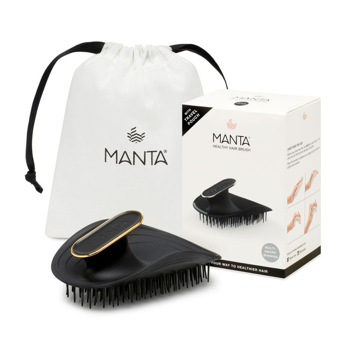 MANTA – Szczotka do włosów, czarna