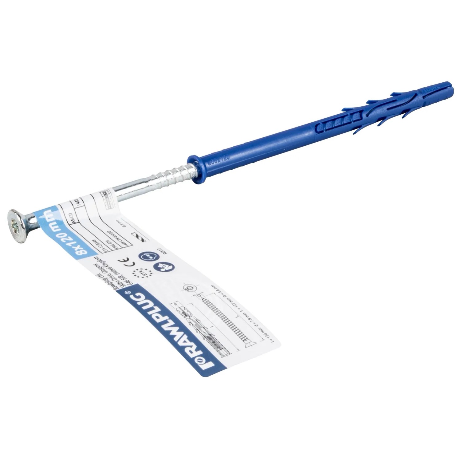 Rawlplug Kołek FF1 ramowy 8x120mm stożek torx