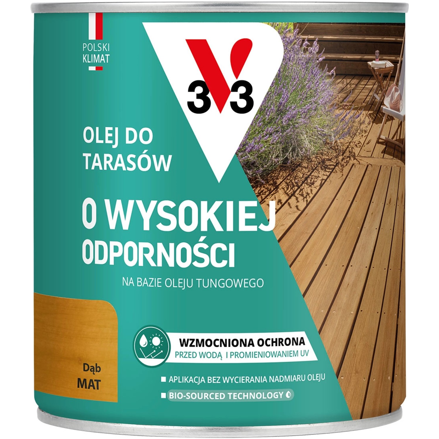 V33 Olej do tarasów dąb 0,75L