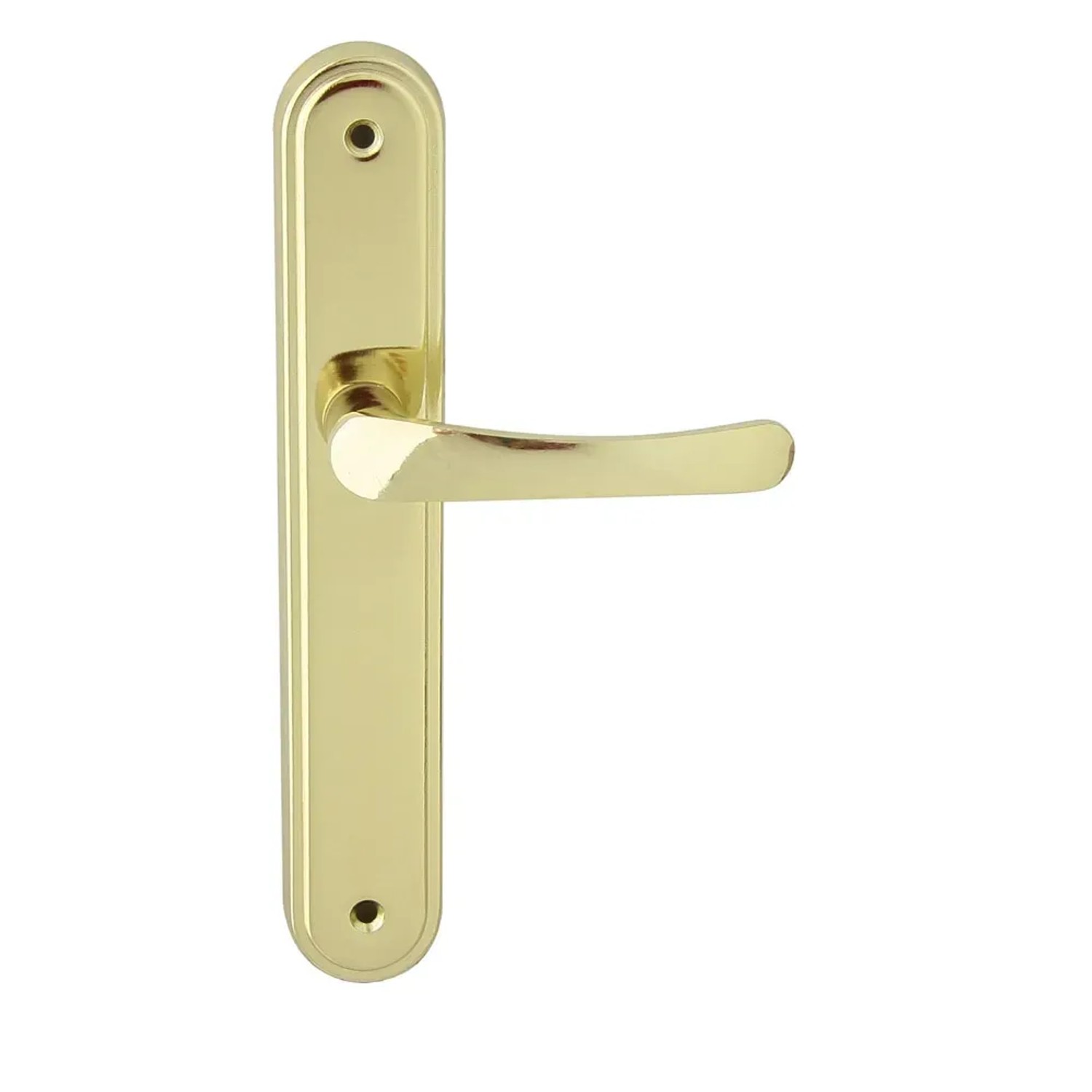 Domino Klamka Nova szyld pełny mosiądz