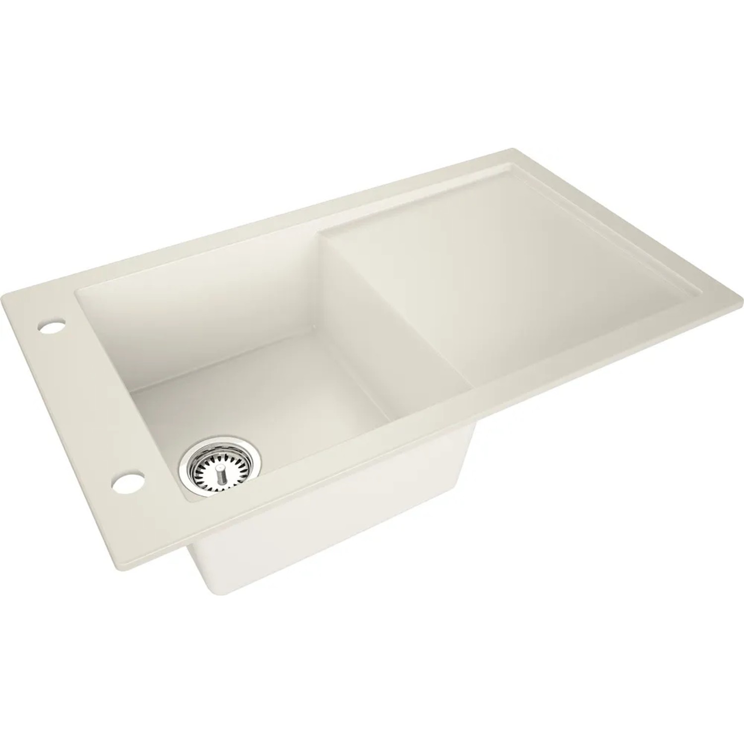 Zlewozmywak Tramontana 1-kom. pure white 86x50 cm