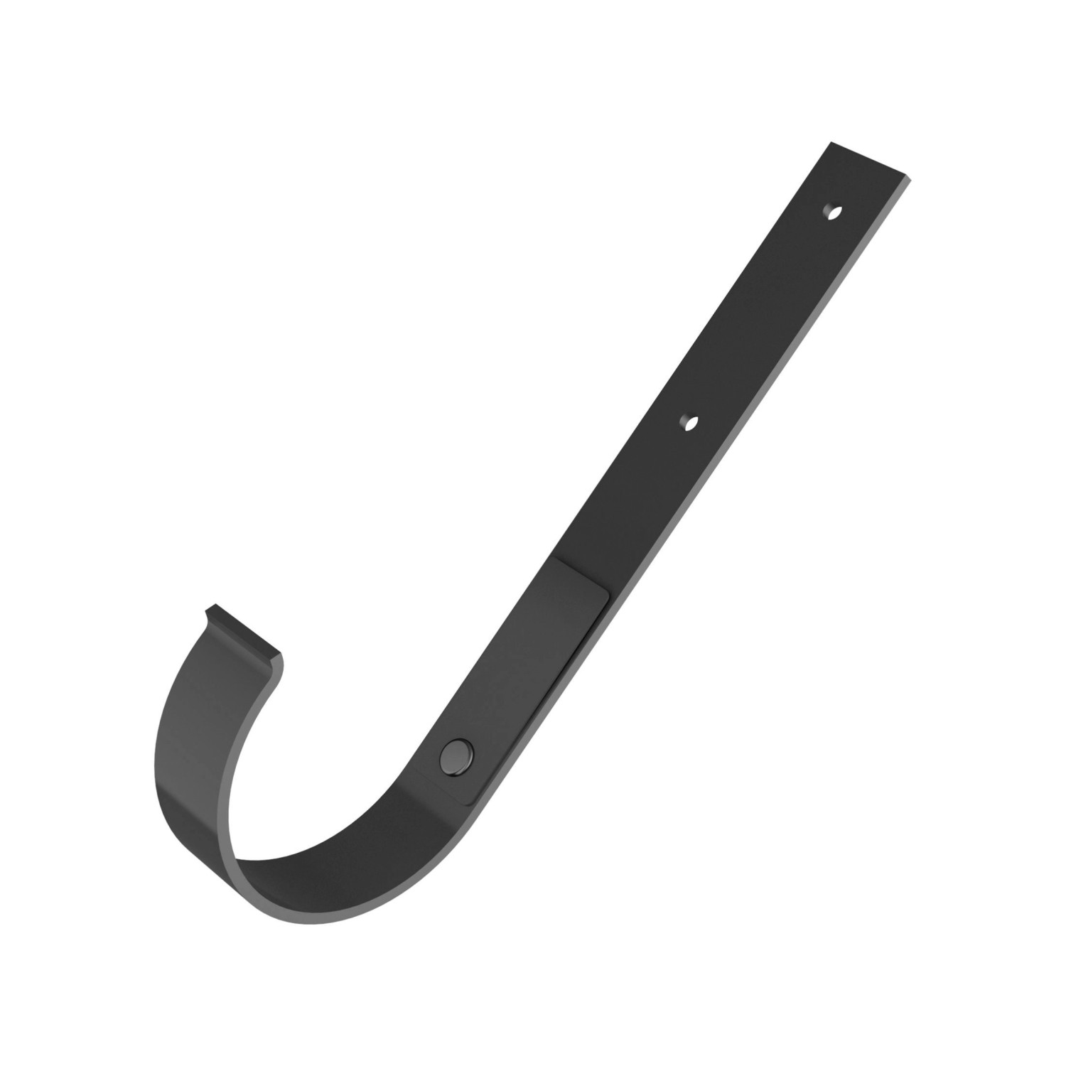 Bryza Hak rynnowy metalowy prosty 75 mm grafit