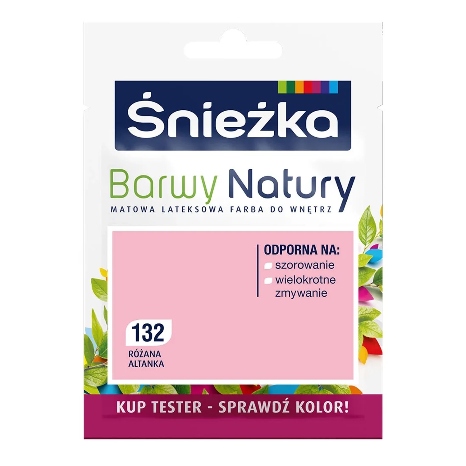 Tester farby Śnieżka Barwy Natury różana altanka 25 ml