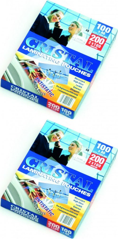 2x Folia do laminowania Argo, 111x154mm, A6, 2x100 μm, antystatyczna, 100 sztuk