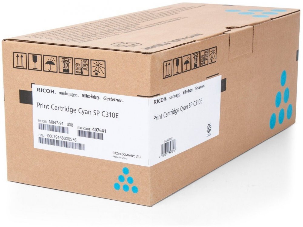 Toner Ricoh 406349 (407641), 2300 stron, cyan (błękitny)