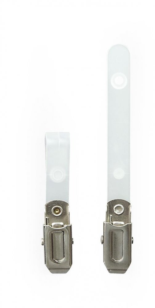 Klips Argo, do identyfikatora CT 211, z paskiem, przezroczysty