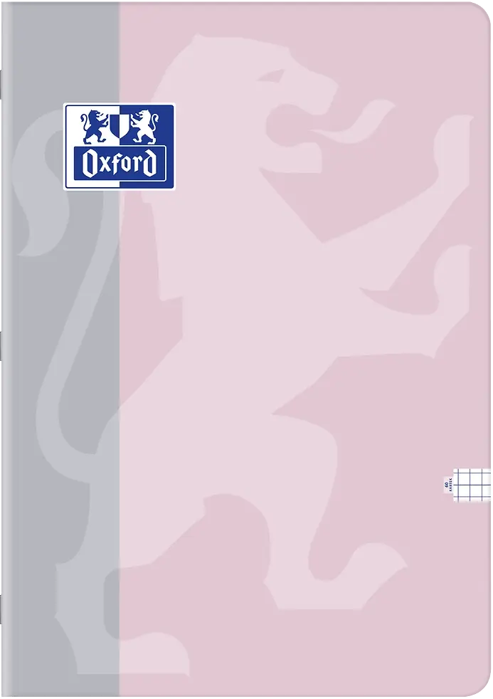 Zeszyt w kratkę Oxford B-Light, A4, 60 kartek, mix kolorów pastelowych