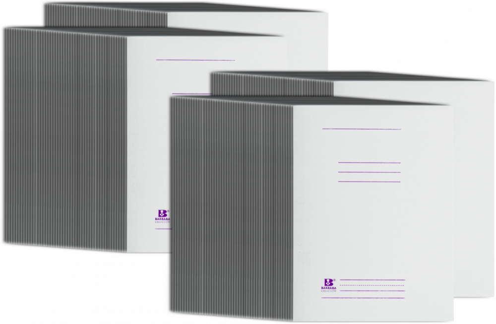 200x Skoroszyt kartonowy z listwą Barbara, bez oczek, A4, 250g/m2, biały
