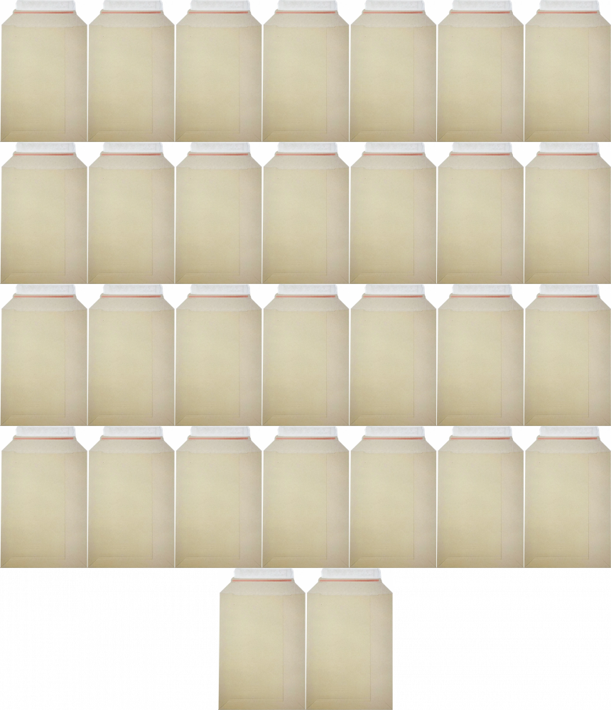 100x Koperta kartonowa Lettpac, C4, 229x324mm, z paskiem samoprzylepnym, brązowy, 1 sztuka