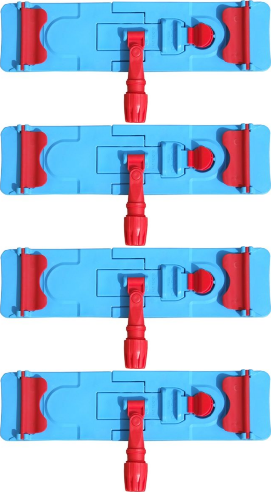 4x Uchwyt do mopów płaskich z zakładkami Merida, 40x11cm, niebieski