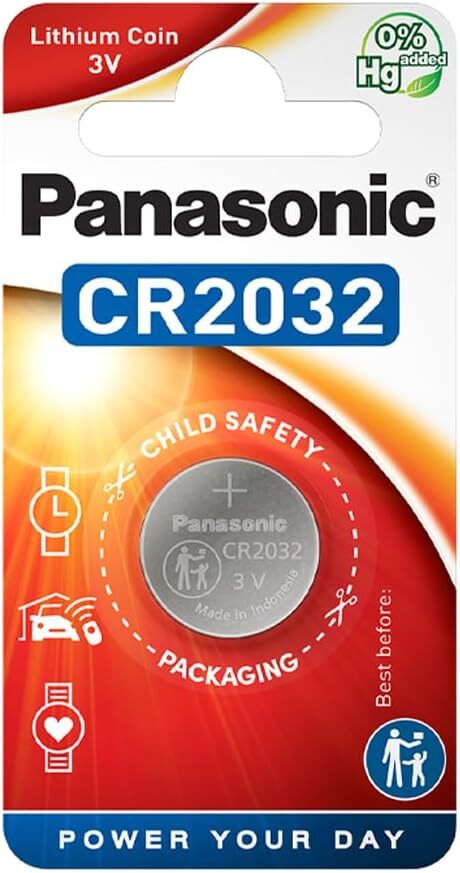 Bateria litowa Panasonic, 3V, CR2032, 1 sztuka