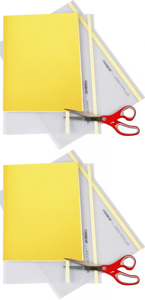 2x Okładka samoprzylepna Biurfol, A4, 325x485mm, 25 sztuk, przezroczysty