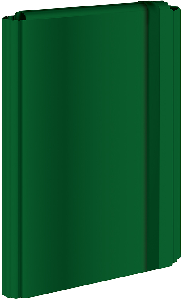 Teczka z gumką Interdruk, A4+, zielony