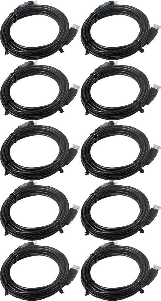 10x Opaski zaciskowe LogiLink, 20cm, 100 sztuk, czarny