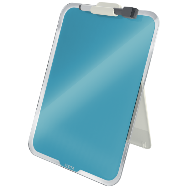 Tablica szklana suchościeralna Leitz Cosy, na biurko, 216x30x297mm, niebieski