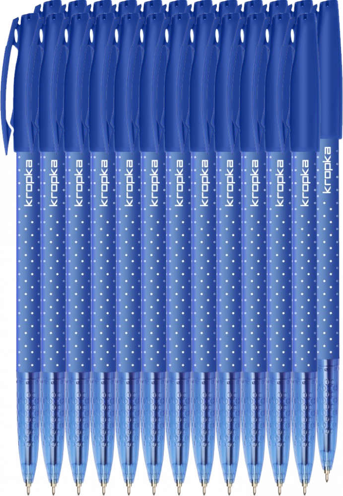 24x Długopis Rystor, Kropka, 0.5mm niebieski