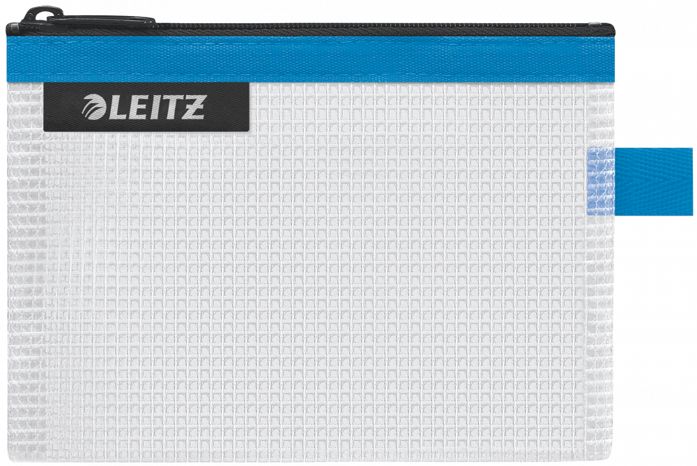 Koszulka/saszetka z suwakiem Leitz Wow, wodoodporna, rozmiar S, niebieski