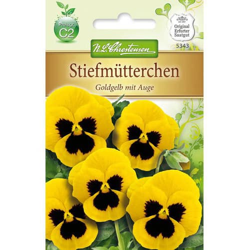 1 pac, Panseluțe Golden Yellow eyed - Semințe: Mod de ambalare: 1 pac