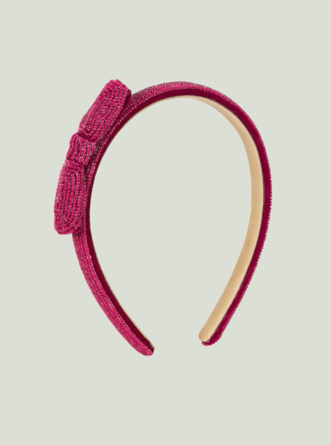 Opaska PEARL RIBBON HAIRBRACE SANGRIA Konges Sløjd