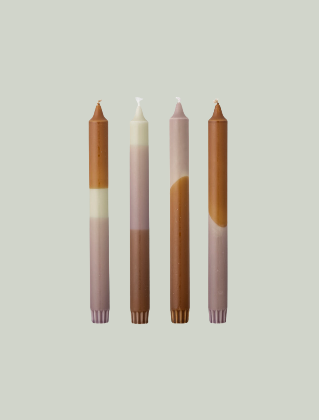 Świeczki Dip Dye Purple Bloomingville