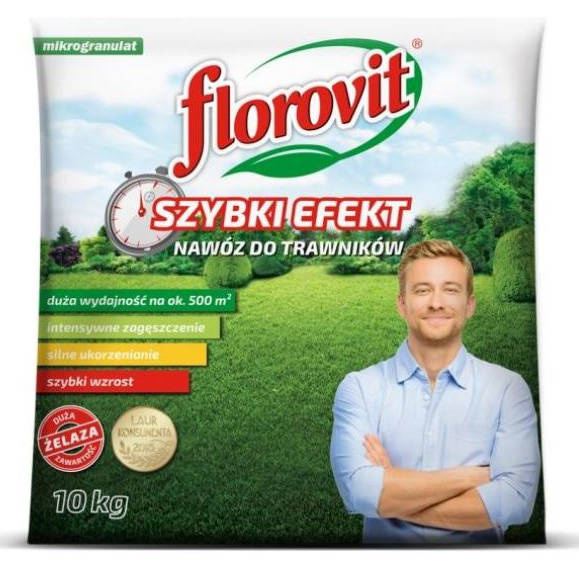 Nawóz do trawników Szybki Efekt 10kg Florovit