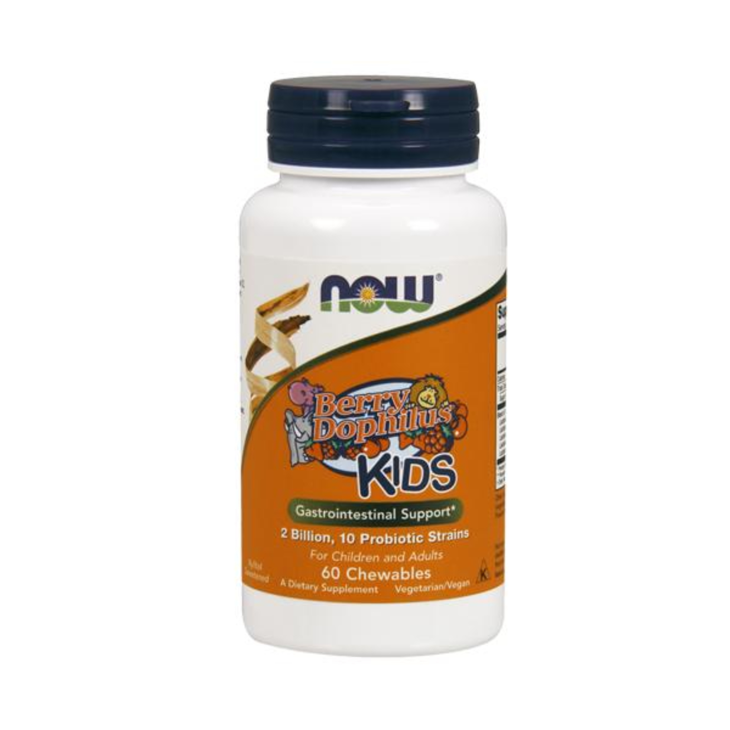 Now foods, berry dophilus kids, 60 tabletek do ssania