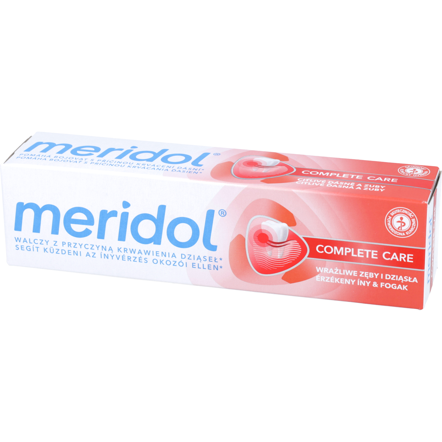 Meridol complete care - pasta do wrażliwych zębów i dziąseł, 75 ml (data ważności: 30.06.2026)