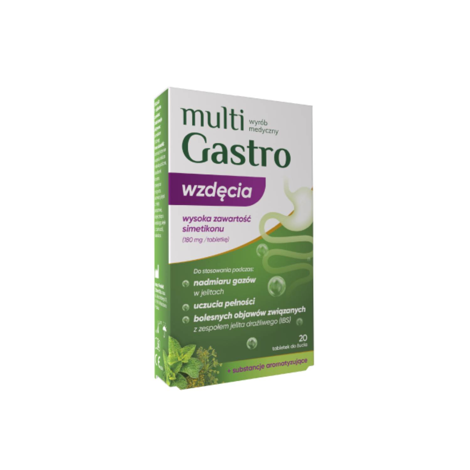 Zdrovit multigastro wzdęcia, 20 tabletek