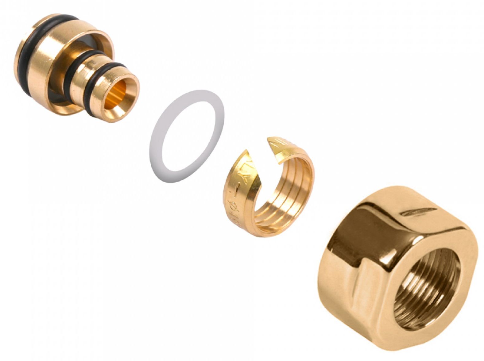 Terma adapter na alu-pex 24x19 złoty TGAZL002