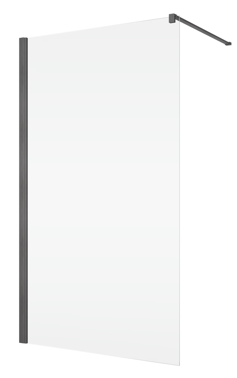Ronal Annea ścianka prysznicowa 100 cm gunmetal szczotkowany/szkło przezroczyste ANT110002607